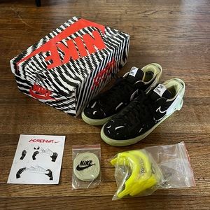 ACRNM x Nike blazer low mens 9 black/white/green/neon